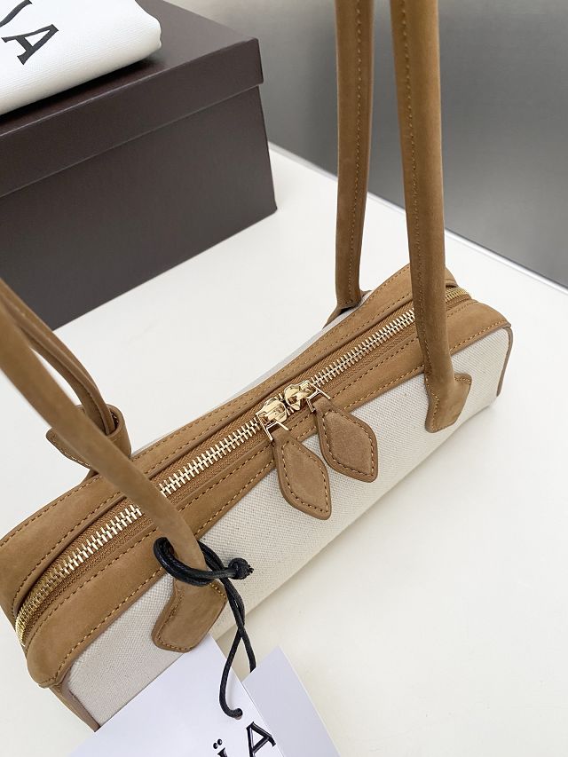 Alaia original canvas le teckel small bag AL0023 brown