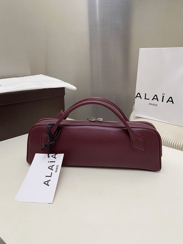 Alaia original lambskin le teckel clutch AL0022 bordeaux