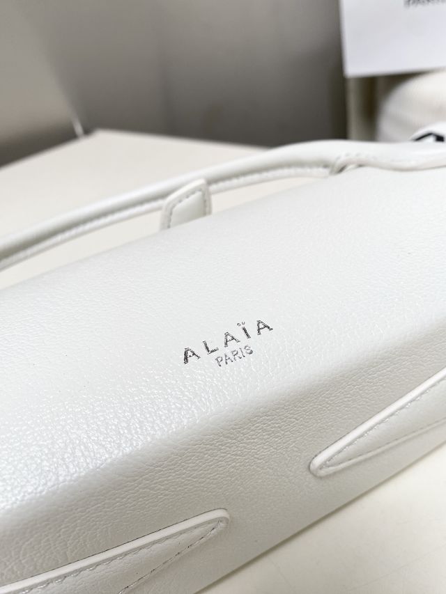 Alaia original lambskin le teckel clutch AL0022 white