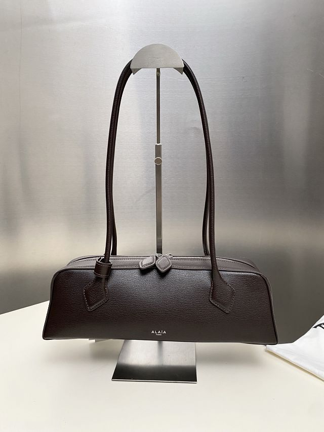 Alaia original lambskin le teckel medium bag AL0024 dark brown