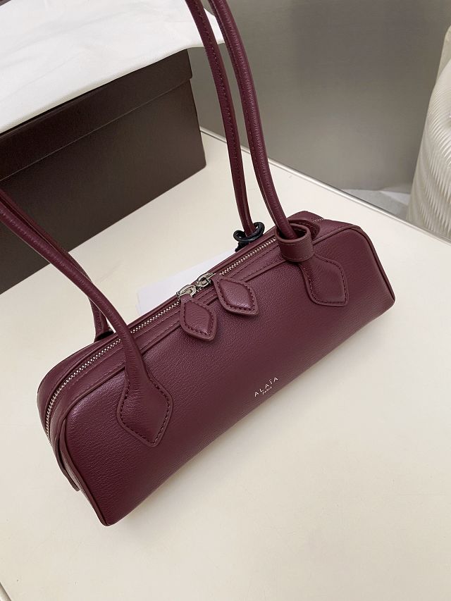 Alaia original lambskin le teckel small bag AL0023 bordeaux