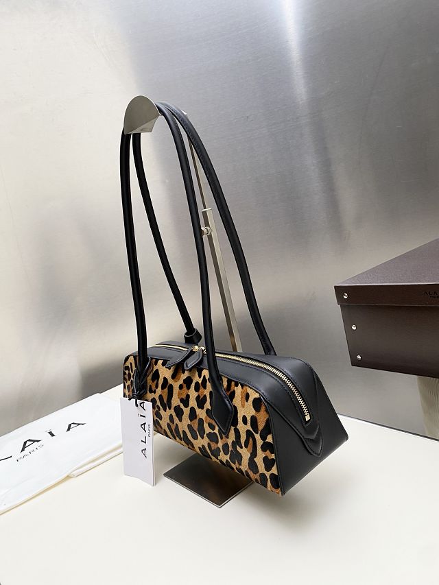 Alaia original leopard haircalf le teckel medium bag AL0024 brown