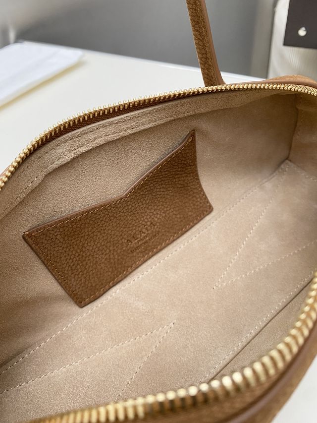 Alaia original nubuck calfskin le teckel small bag AL0023 brown