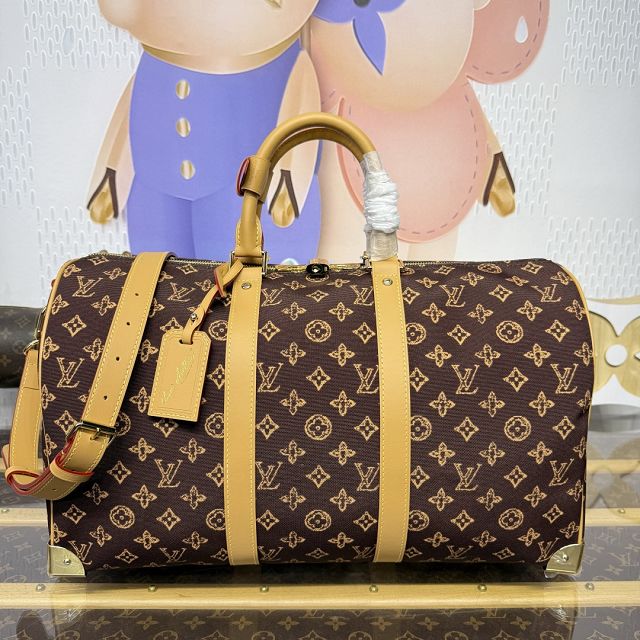 Louis vuitton monogram canvas keepall 45 M28339 brown