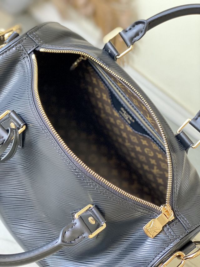 Louis vuitton original epi leather soft speedy 30 M25671 black