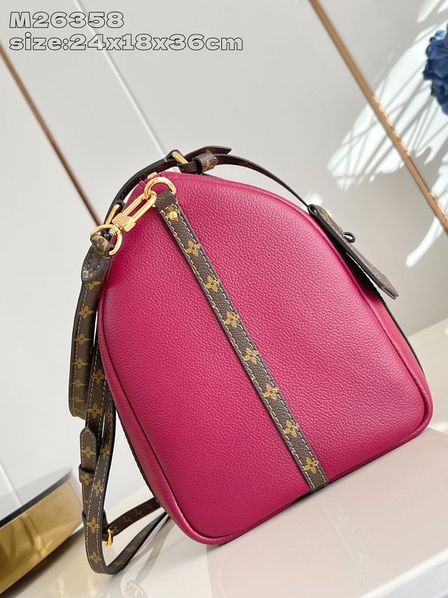 Louis vuitton original calfskin express travel MM M27689 carmin