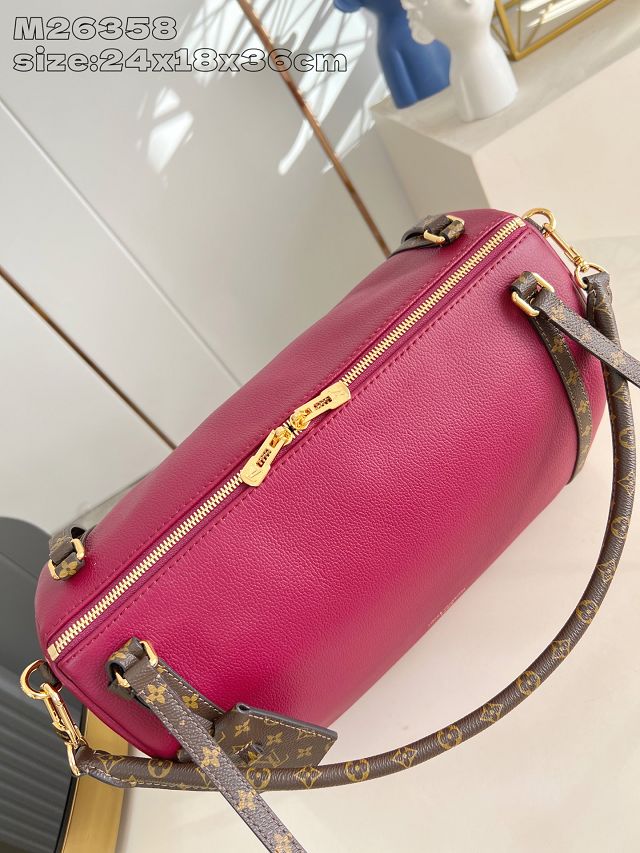 Louis vuitton original calfskin express travel MM M27689 carmin