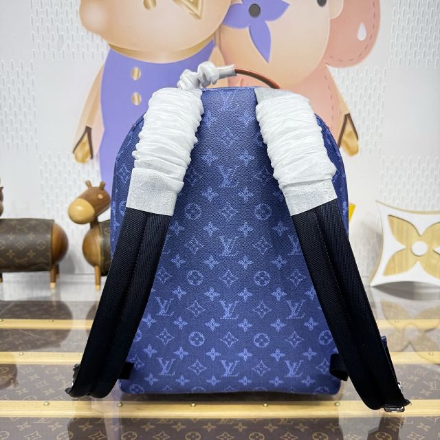 Louis vuitton original monogram canvas discovery backpack M26942 blue