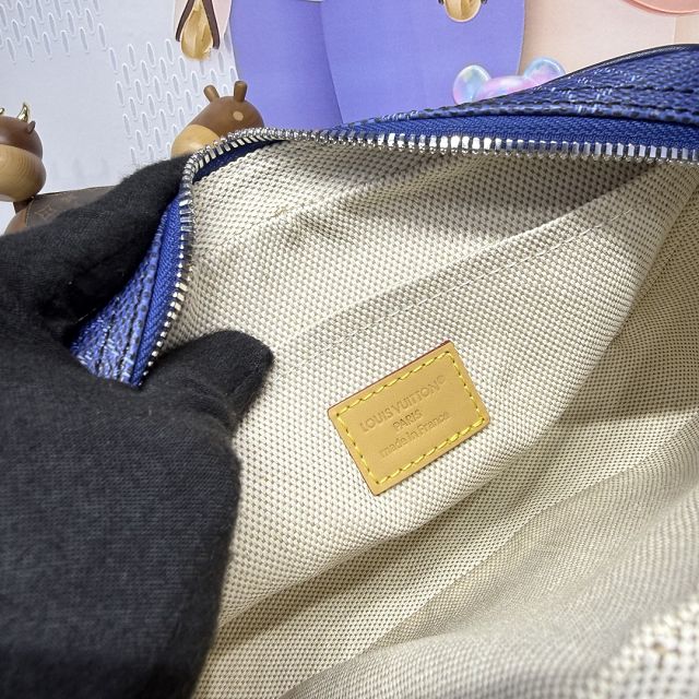 Louis vuitton original monogram canvas nil city bag M26823 blue