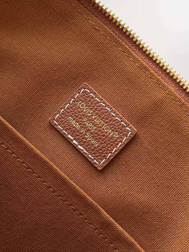 Louis vuitton original calfskin low key duffle tote M26688 cognac