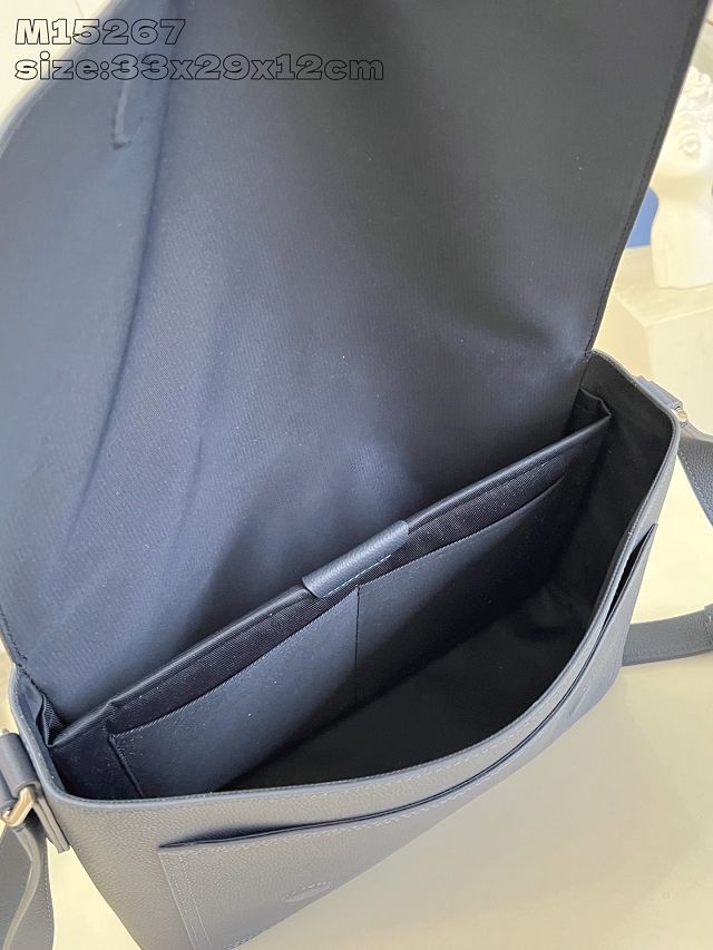 Louis vuitton original calfskin speed messenger bag M15267 blue