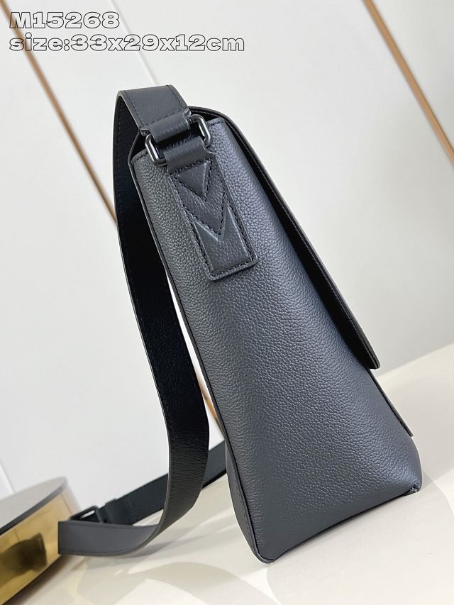 Louis vuitton original calfskin speed messenger bag M15268 black