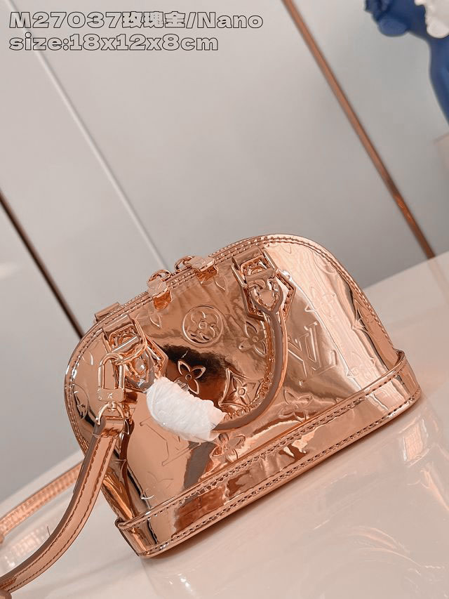 Louis vuitton original monogram miroir canvas nano alma M14339 copper