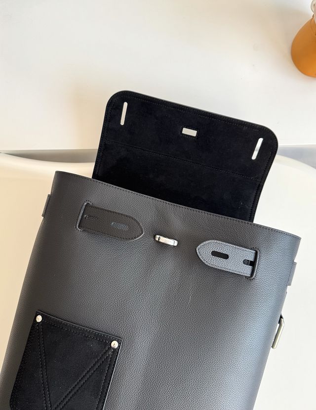 Louis vuitton original calfskin steamer backpack M27063 black