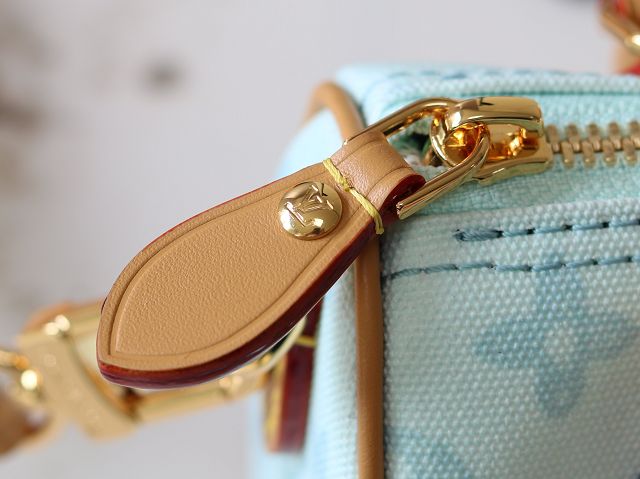 Louis vuitton original monogram canvas nano speedy M28323 blue