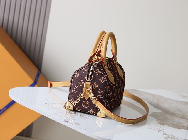 Louis vuitton original monogram canvas speedy trunk 20 M28102 brown