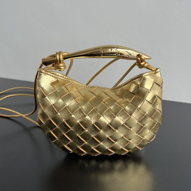 BV original lambskin mini sardine bag 744267 gold