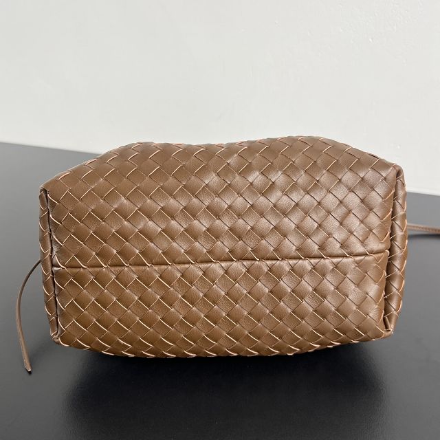 BV original calfskin small pinacoteca tote bag 819004 nocciola