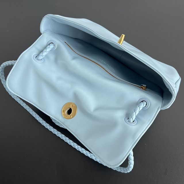 BV original lambskin madison shoulder bag 836296 light blue