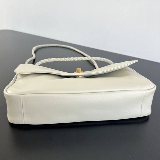 BV original lambskin madison shoulder bag 836296 sea salt