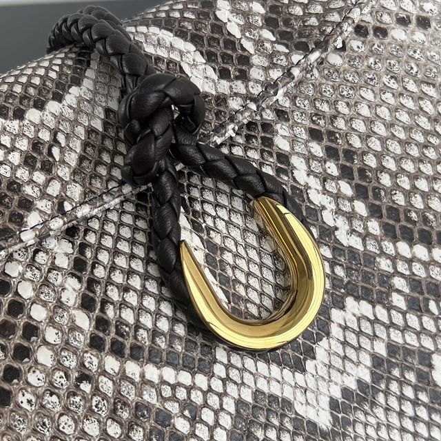 BV original python leather medium liberta bag 806034 grey