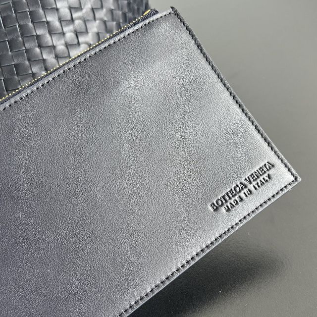 BV original calfskin large pinacoteca tote bag 817166 deep blue