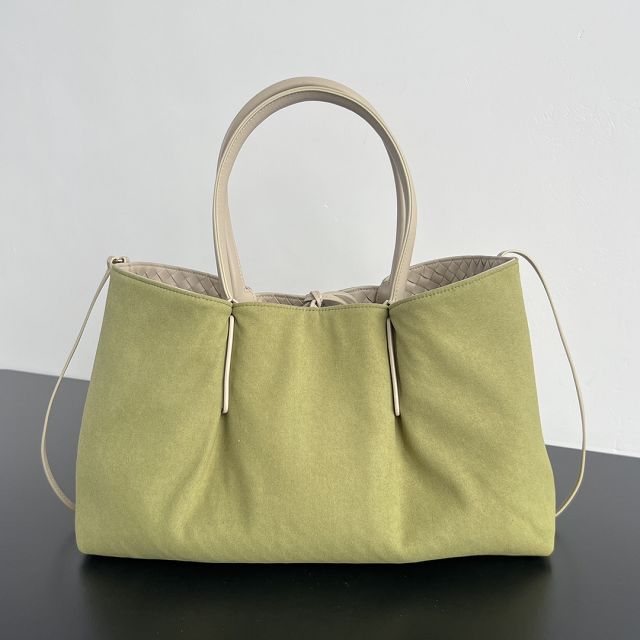 BV original calfskin large pinacoteca tote bag 817166 ecru