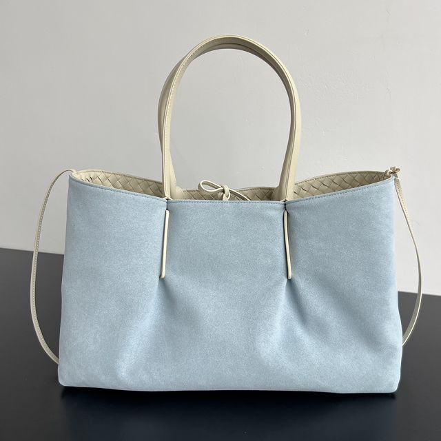 BV original calfskin large pinacoteca tote bag 817166 sea salt