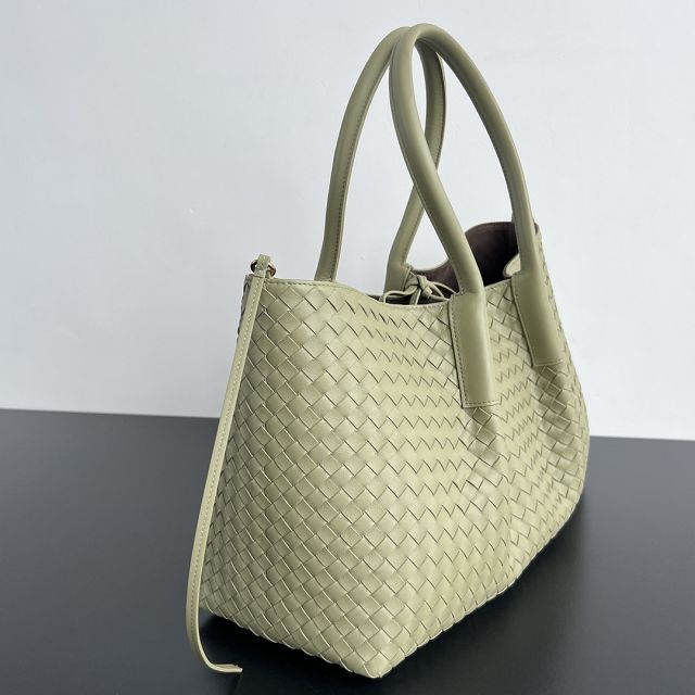 BV original calfskin large pinacoteca tote bag 817166 travertine