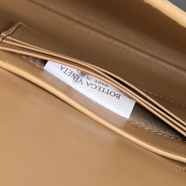 BV original lambskin andiamo long clutch 741511 light brown