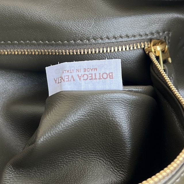 BV original lambskin large jodie hobo bag 600261 dark khaki