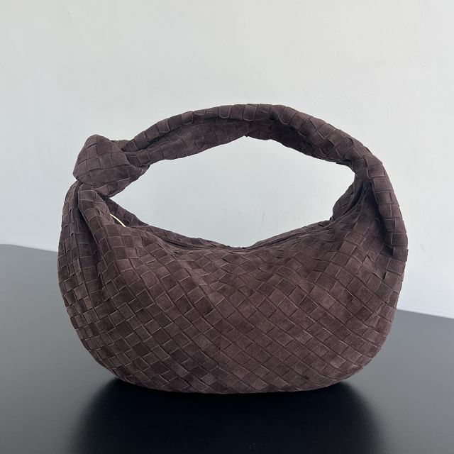 BV original suede large jodie hobo bag 600261 fondant