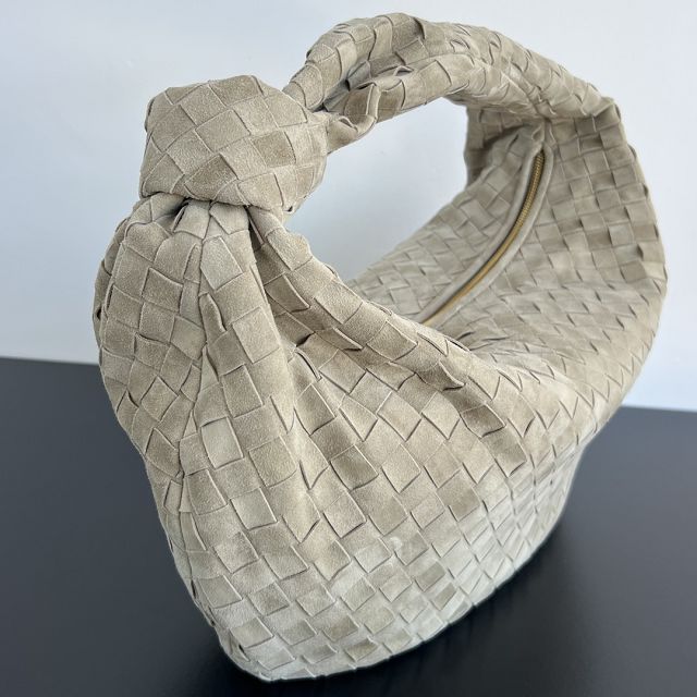 BV original suede large jodie hobo bag 600261 grey