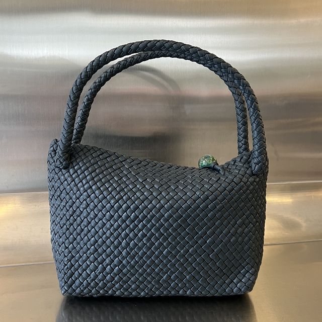 BV original calfskin medium tosca shoulder bag 716974 deep blue