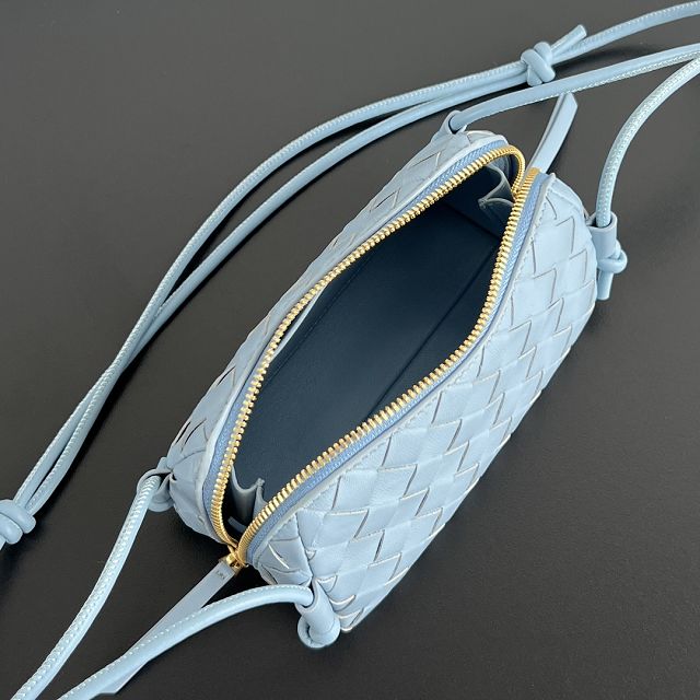 BV original lambskin concert pouch 794258 blue