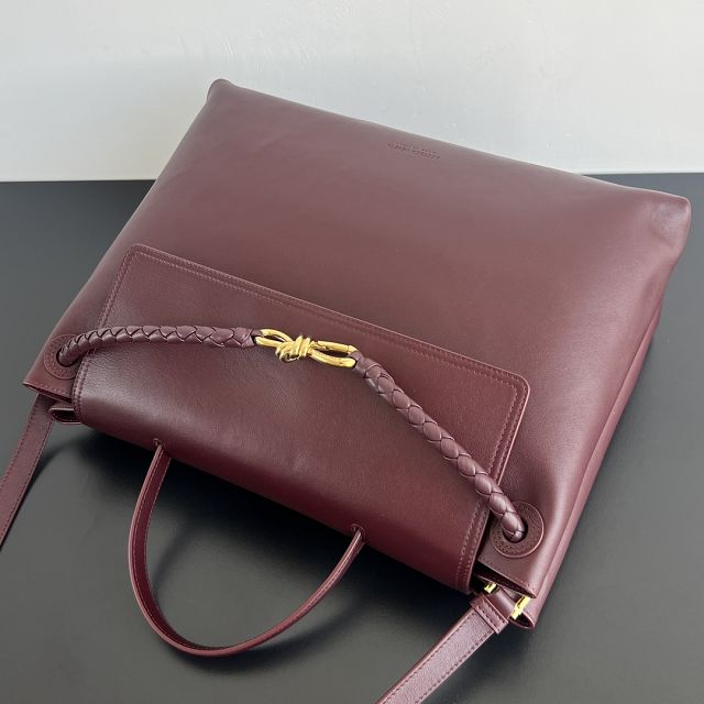 BV original calfskin large ciao ciao bag 826195 barolo