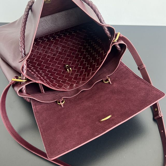 BV original calfskin large ciao ciao bag 826195 barolo