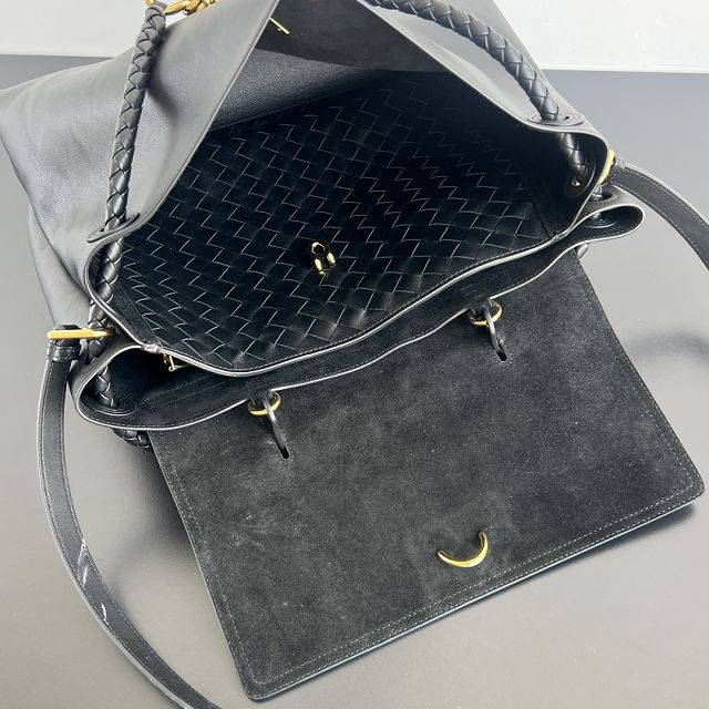 BV original calfskin large ciao ciao bag 826195 black