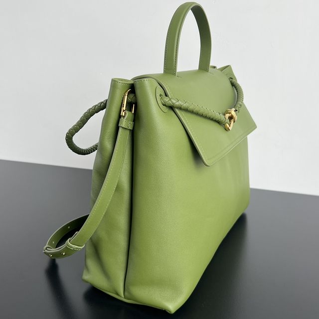 BV original calfskin large ciao ciao bag 826195 matcha