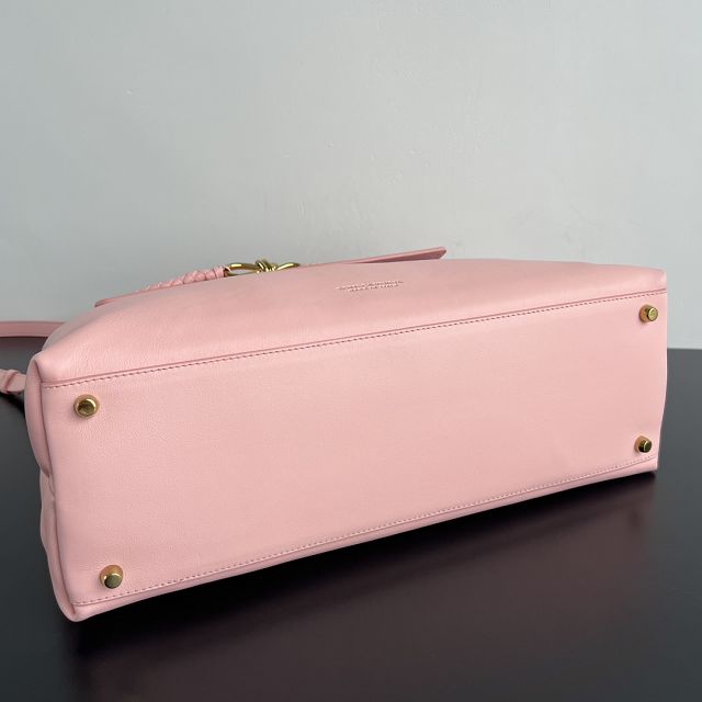 BV original calfskin large ciao ciao bag 826195 rose