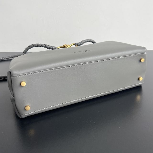 BV original calfskin medium andiamo bag 810214 grey