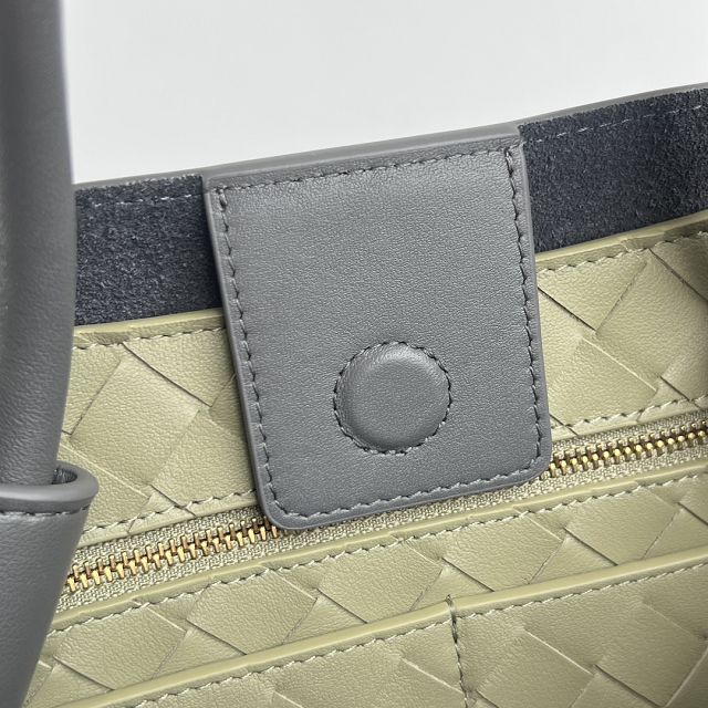 BV original calfskin medium andiamo bag 810214 grey