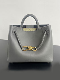 BV original calfskin small andiamo bag 810213 grey