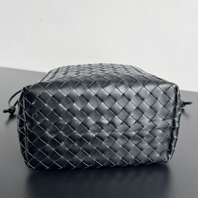 BV original lambskin biblioteca bucket 836020 black