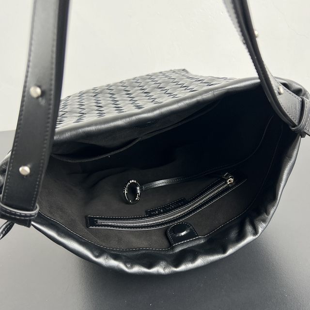 BV original lambskin biblioteca bucket 836020 black