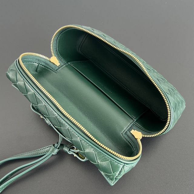 BV original calfskin bang bang vanity case 789109 emerald green