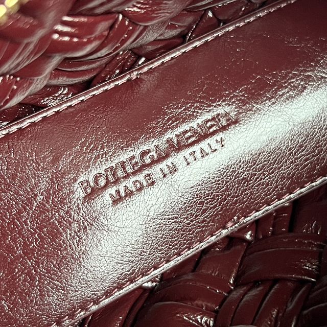 BV original calfskin cha-cha shoulder bag 785780 dark barolo