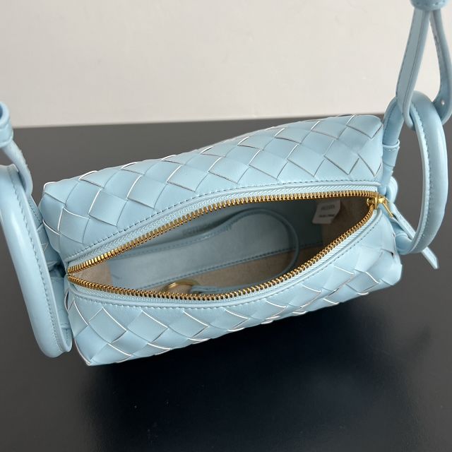 BV original lambskin loop top handle bag 796615 blue