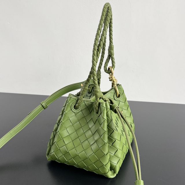 BV original lambskin small campana bag 796569 matcha