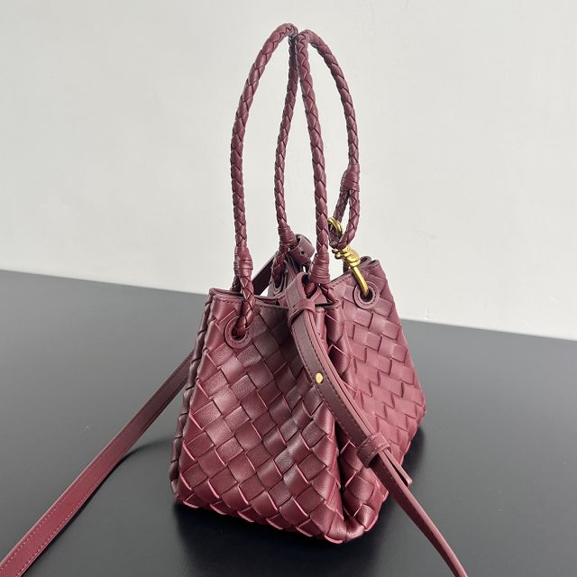 BV original lambskin small campana bag 796569 barolo
